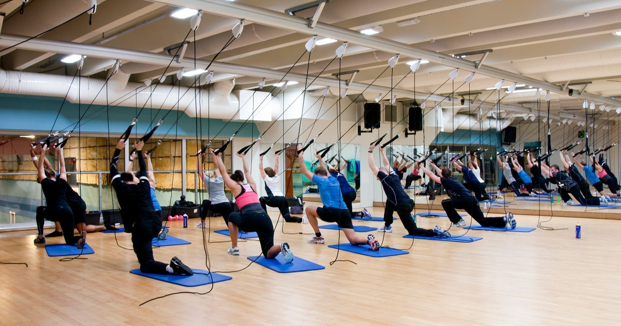 Jungle Sports Gym Ceiling – profesjonelt slyngesystem for treningssentre.